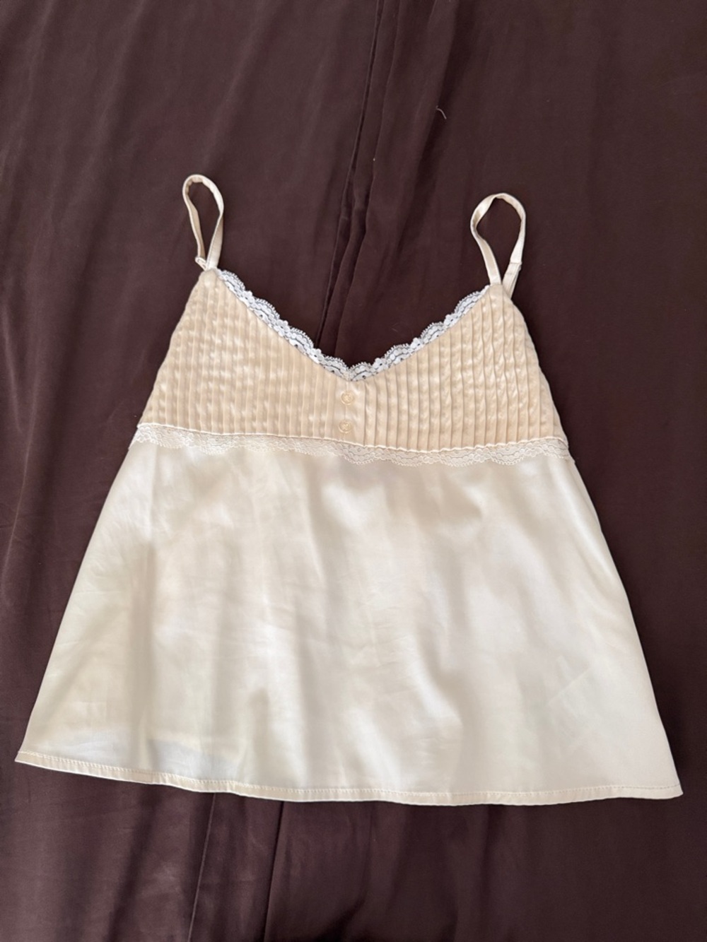 EDIKTED BUTTER YELLOW SILK TANK